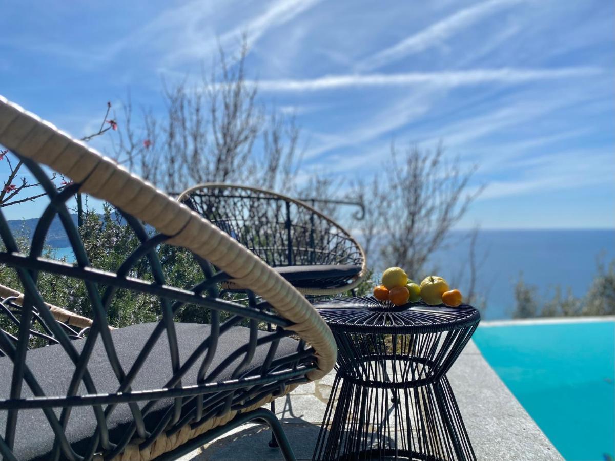Casaviva - Ampio Trilocale Vista Mare Con Piscina - Pieve Alta Apartment Pieve Ligure Luaran gambar